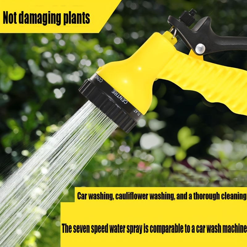 

Versatile Garden Hose Nozzle - Fit, Durable Plastic Spray For Watering Flowers & Car Wash