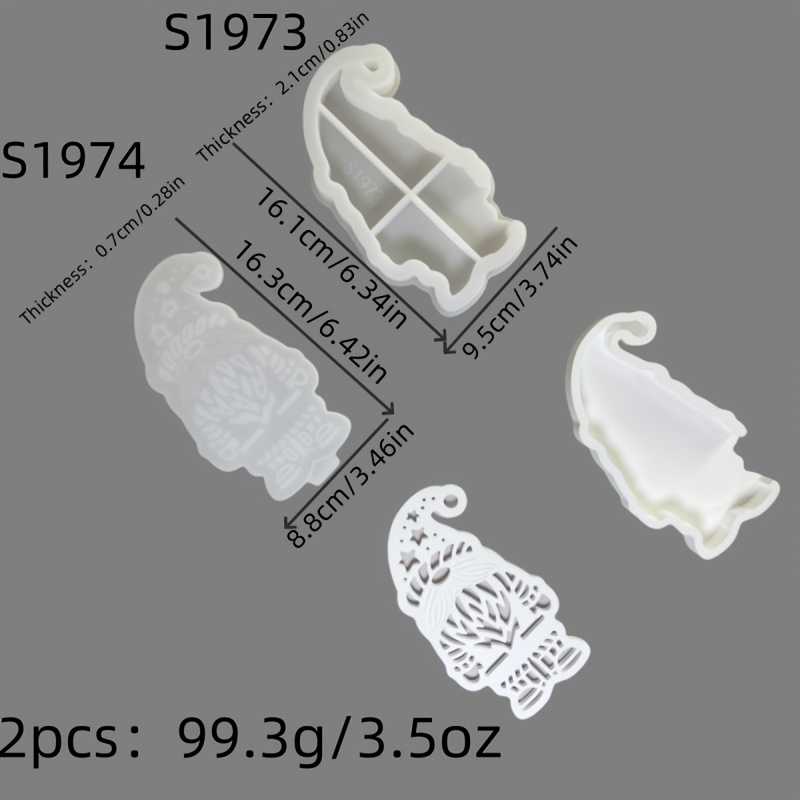 Image of Resin Silicone Mold Dwarf Elderly Projection Wall 3d Decorative Silicone Mold Diy Candle Silicone Mold Gypsum Decorative Silicone Mold Home Decoration Epoxy Resin Mold S1973+s1974