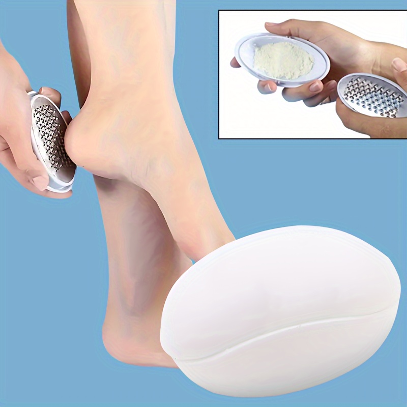 

Egg-shaped Foot File With Detachable 3-in-1 Pedicure Tool, Stainless Steel Foot Cutter, Callus Remover, Dead Skin Exfoliator, Foot Care For Men And Women, Plastic Material, Unscented