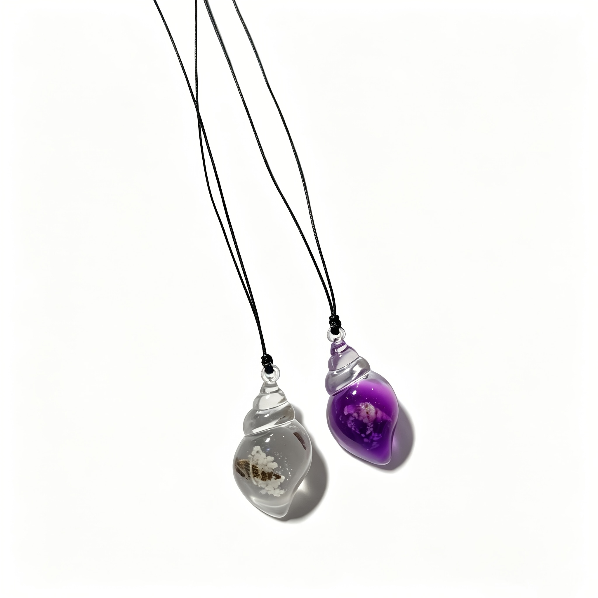 2pc Glow Seashell Necklaces, Romantic Nighttime Essentials