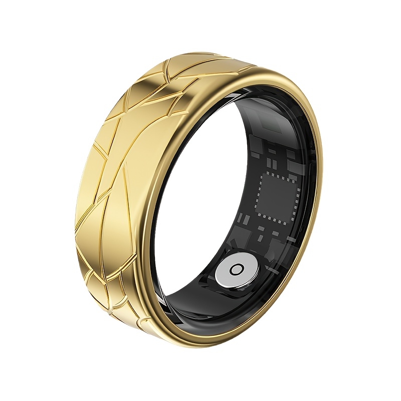 Fitness Tracker Smart Ring with Magnetic USB Charging, Multi-Sport Tracker, Long Battery Life - Stylish Golden Design, Suitable for Men And Women Father'S Day, Mother'S Day, Valentine'S Day Gifts - Image 3