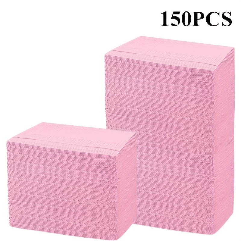 Image of 150/60pcs Disposable Bib Tattoo Table Cover Napkin High Quality Pink Tattoo Bib Tattoo Additions