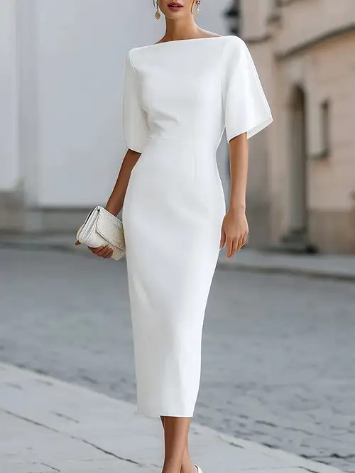 Off-the-Shoulder Fitted Women's Dress Off-the-Shoulder Fitted Women's Dress