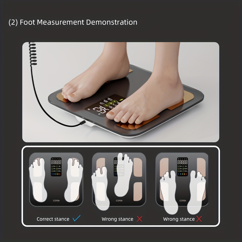  scale for home use health weight measurement with large color display 360 lbs capacity Product details 9