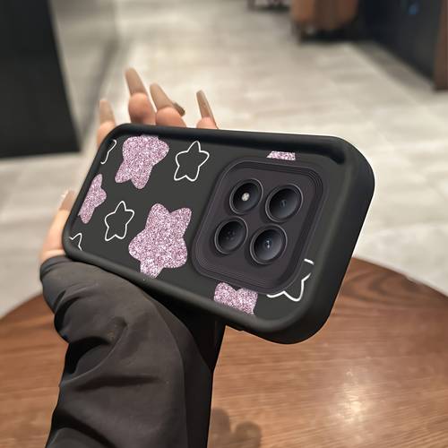 custodia per telefono - custodia adatta per xiaomi poco m8 5g m8 pro 5g, motivo a rosa da e viola, protezione completa dellobiettivo, protezione per gli , anti-scivolo, , custodia per telefono per poco m8/ per poco m8 pro 5g, stile e cool, da , con cuore , smerigliata so