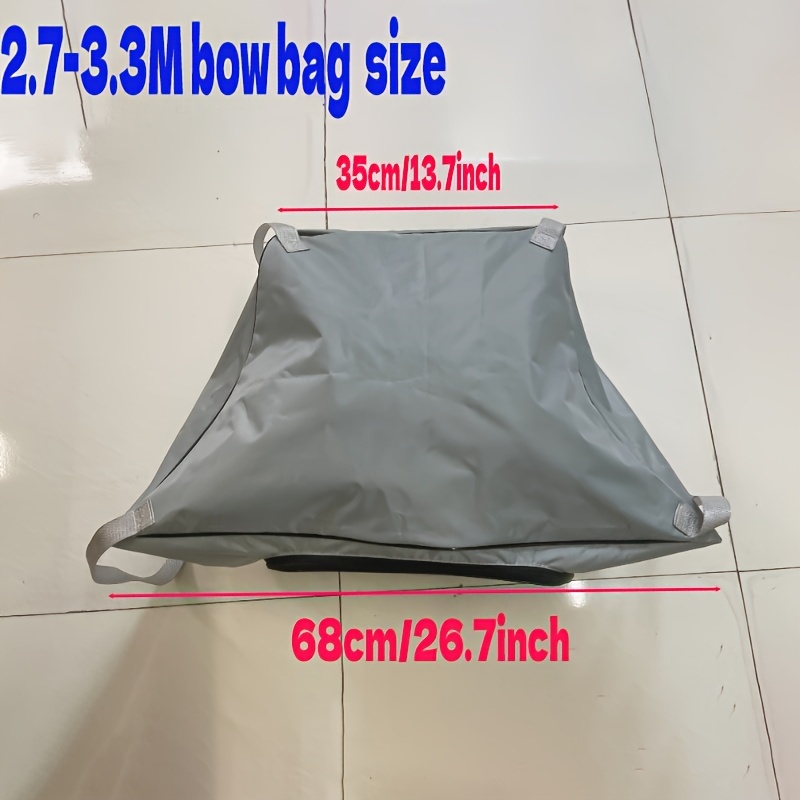TEMU 1pc Bow Storage Bag, Cloth Inflatable Accessory, Universal , Kayaks, And Boats
