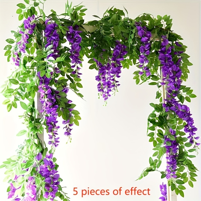 a 6   artificial wisteria garland   outdoor gardens ceremonies weddings arches and more