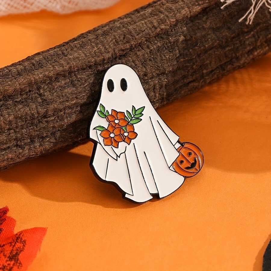 

1pc Fashionable Exaggerated Shaped Pumpkin Brooch For Boys, Suitable For Bag, Clothing, Accessories, Gift