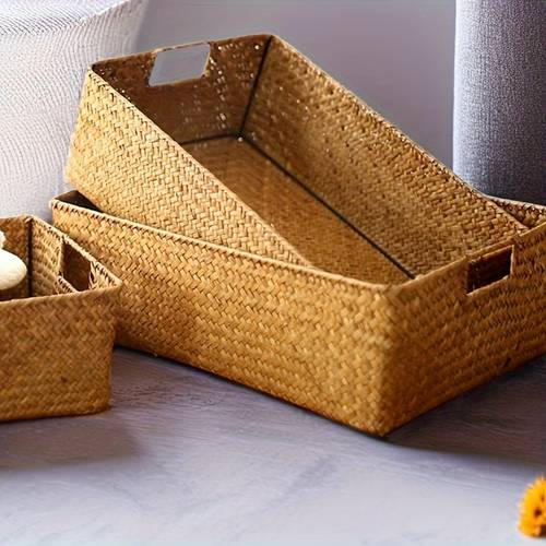 1pc basket kitchen utensil storage box home closet small item organizer intimate underwear socks storage box open style towel clothing basket