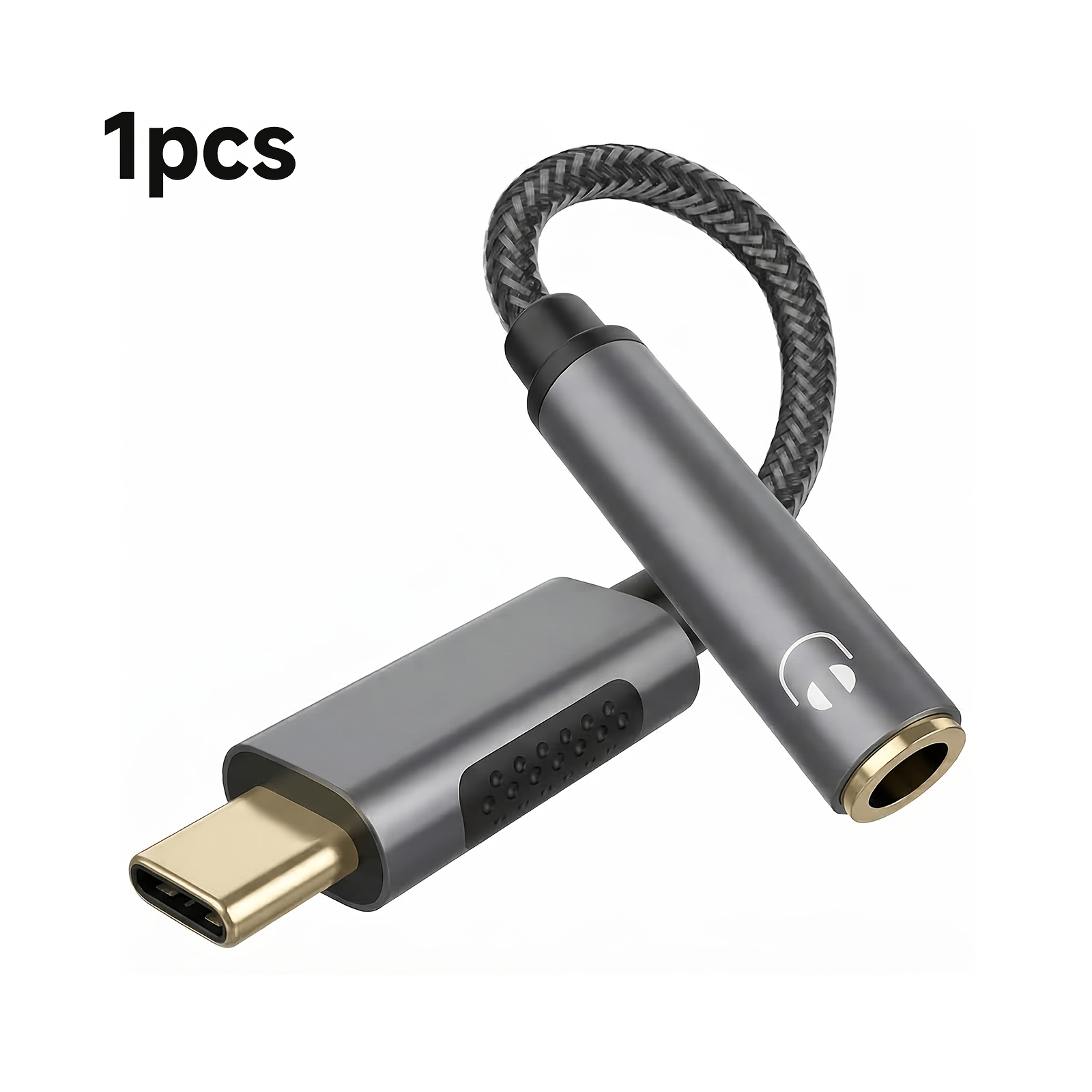 TEMU Usb C Headphone Adapter For S26 S25 Fe A17 A16 Flip Usb C To 3.5mm Dongle Audio Adapter C Aux Cable For Ipad Pro Mini Air For Iphone 17 Pro Max