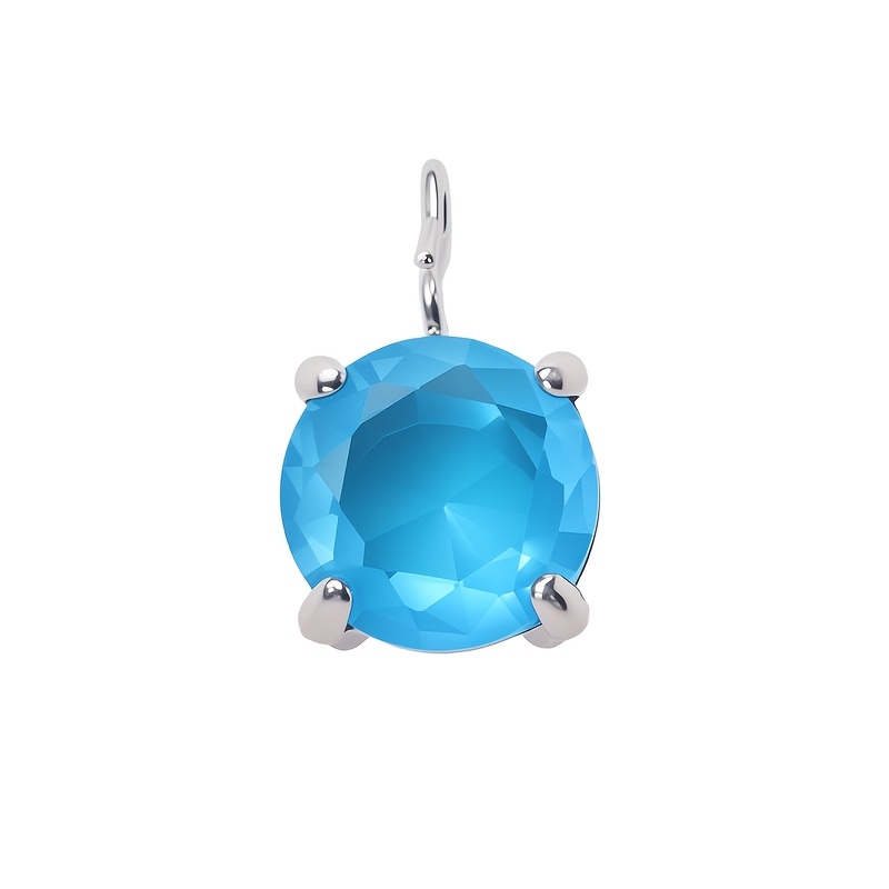 Versatile Style Non-Fading Round Synthetic Zircon Pendant Necklace