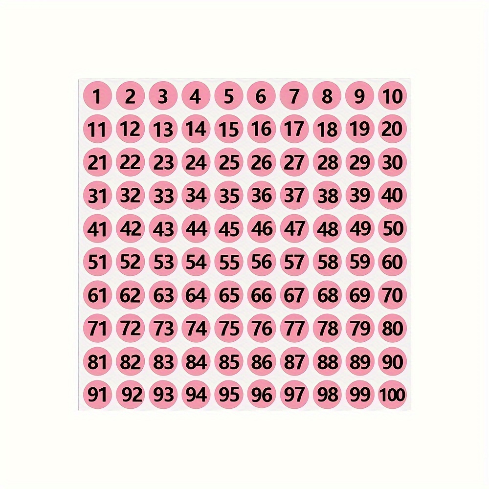 Nail Polish Color Gel Varnish Number Sticker Label 1-100 Mark Numbering Manicure Waterproof Self-adhesive Label Sticker