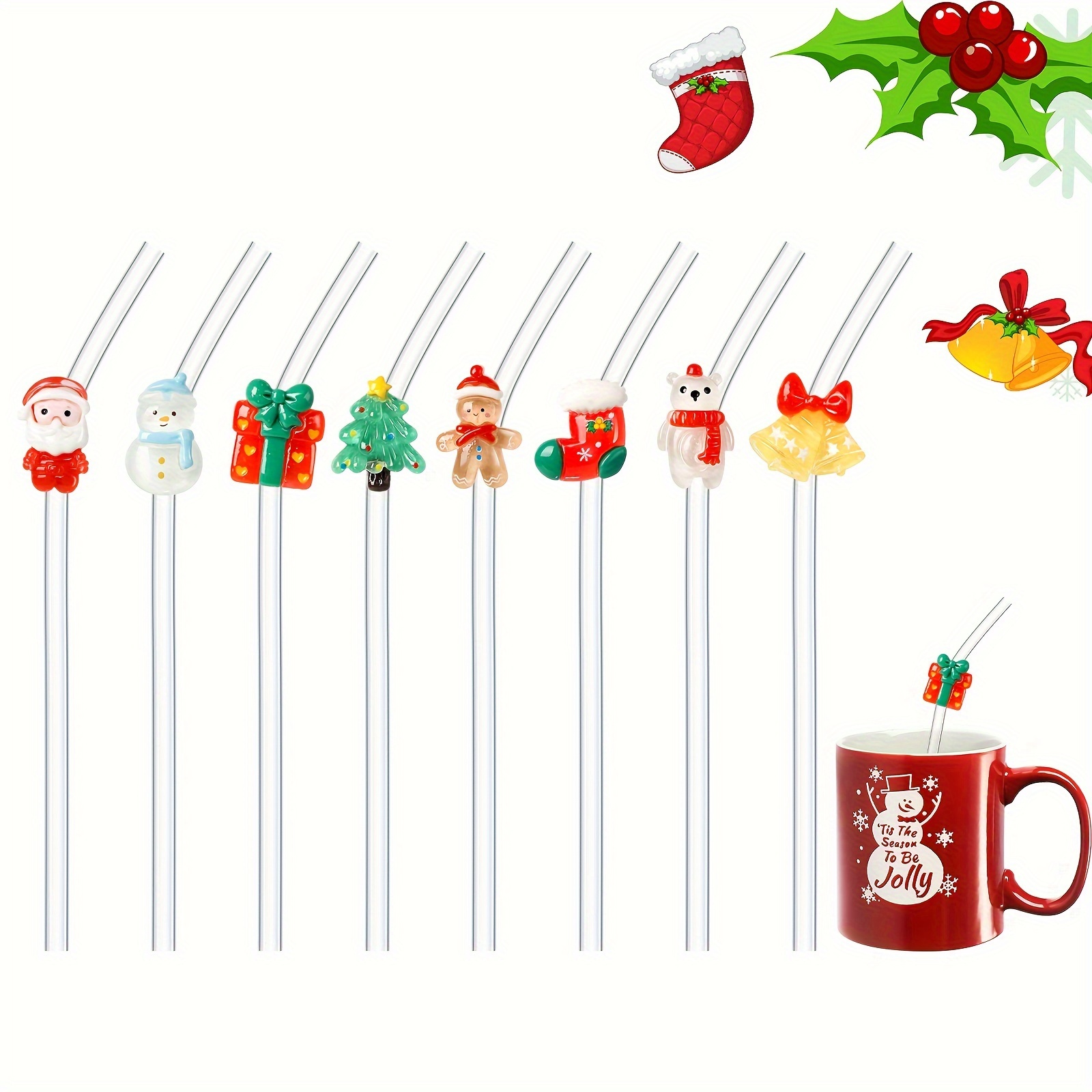 

8pcs Reusable - For & Parties, Christmas &