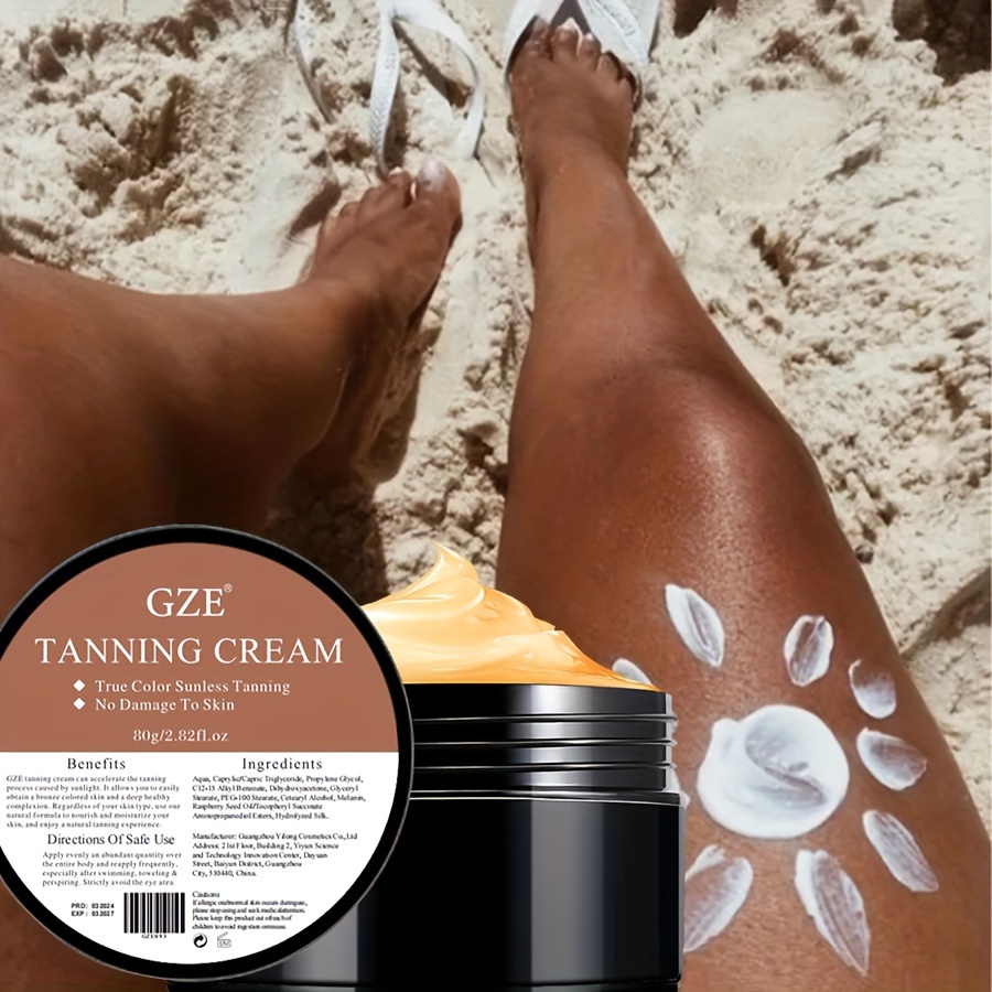 

Summer Skin Self Tanning Cream Sunless Self Tanner For Face Body For Natural Glow Body Bronzer Easy Use Bronzing Lotion 80g, Without Acetone