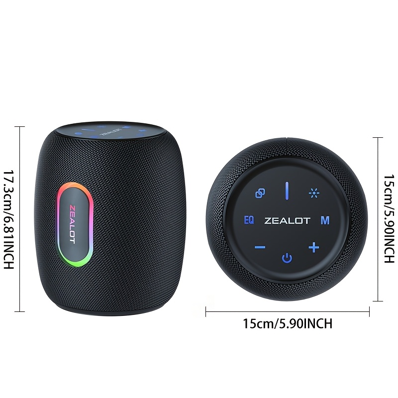 ZEALOT S64 50W RGB Home Speaker with 7200mAh Battery