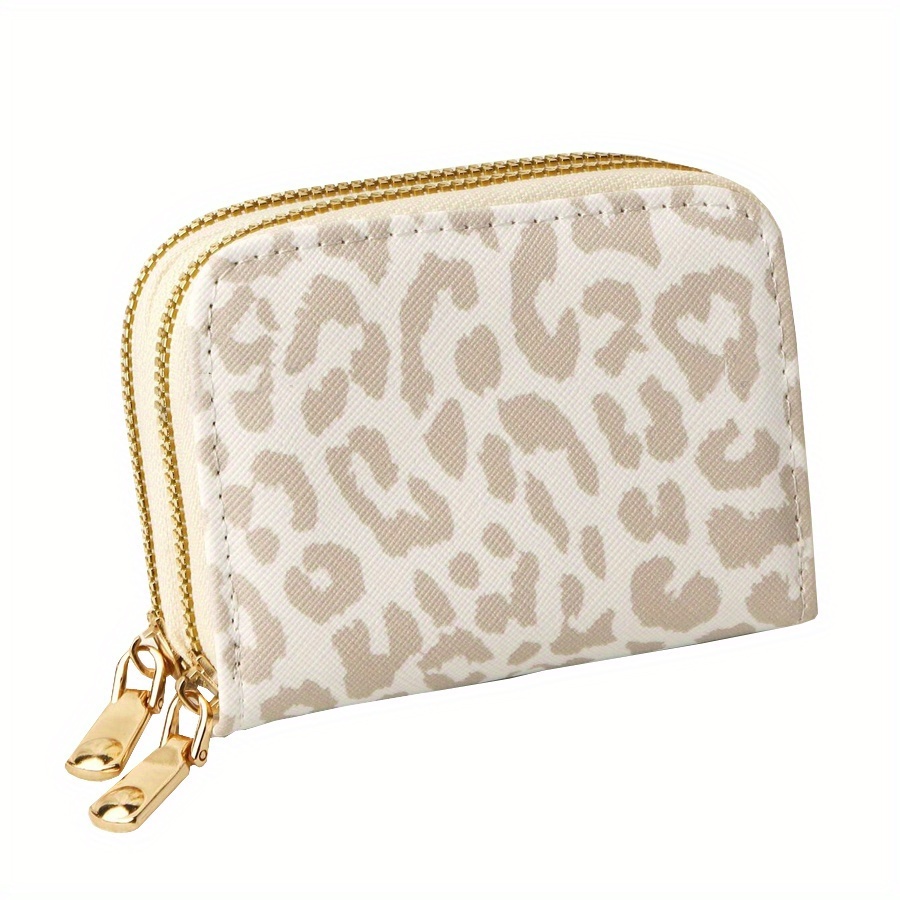 Image of Women's & Unisex Elegant Pvc Wallet With Double Zipper Closure - Compact Short Money, Card Holder & Coin Pocket For Cash, Credit Cards, Id, Keys - Zippered For Everyday Use Or Travel