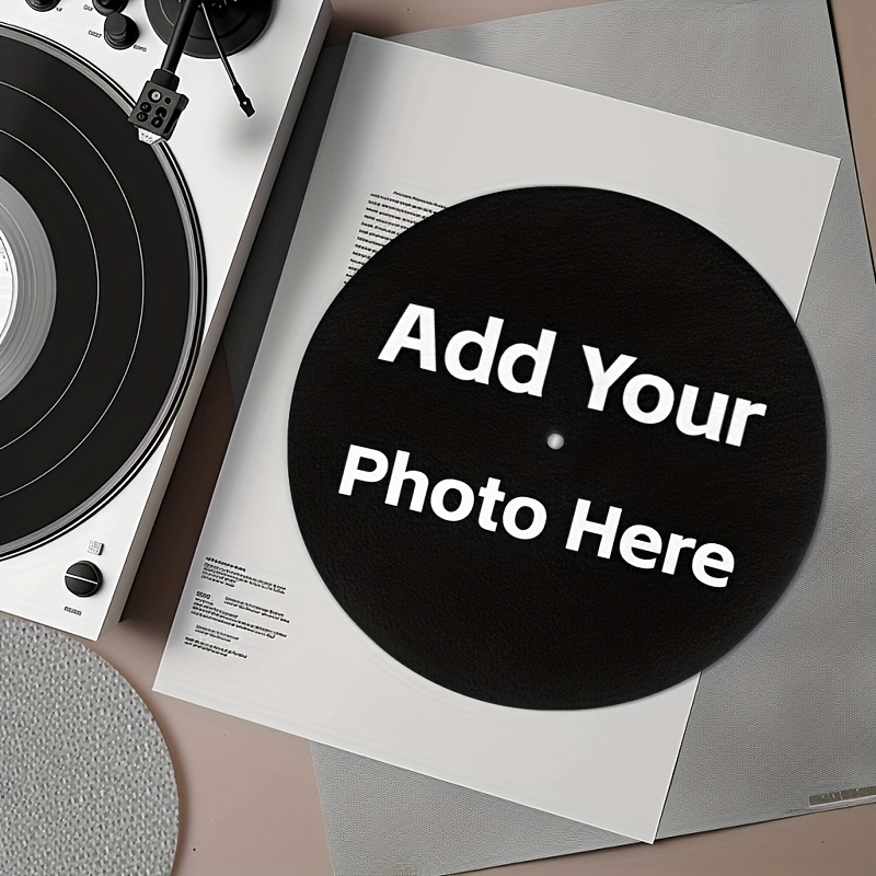 E-shop Personalisierbare Schallplattenspieler-Matte mit Bild, Rutschfeste Unterlage für 3mm personalisierte Vinyl-Schallplattenspieler –