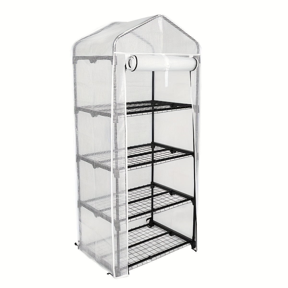 

Superlele 4-tier 62in Portable - Pe Cover & Sturdy Metal Stand, Aluminum , Ideal For Seedlings & Flowers, Indoor/outdoor Use, Perfect Gardening Gift, , Plastic Plant Greenhouse