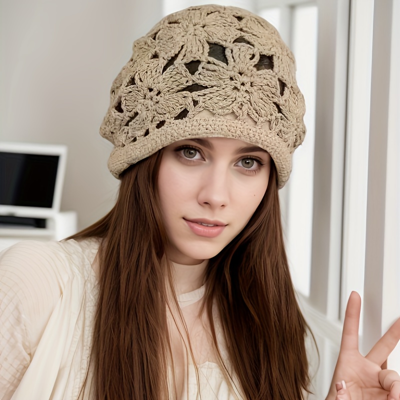 Handmade crocheted beanie hat store