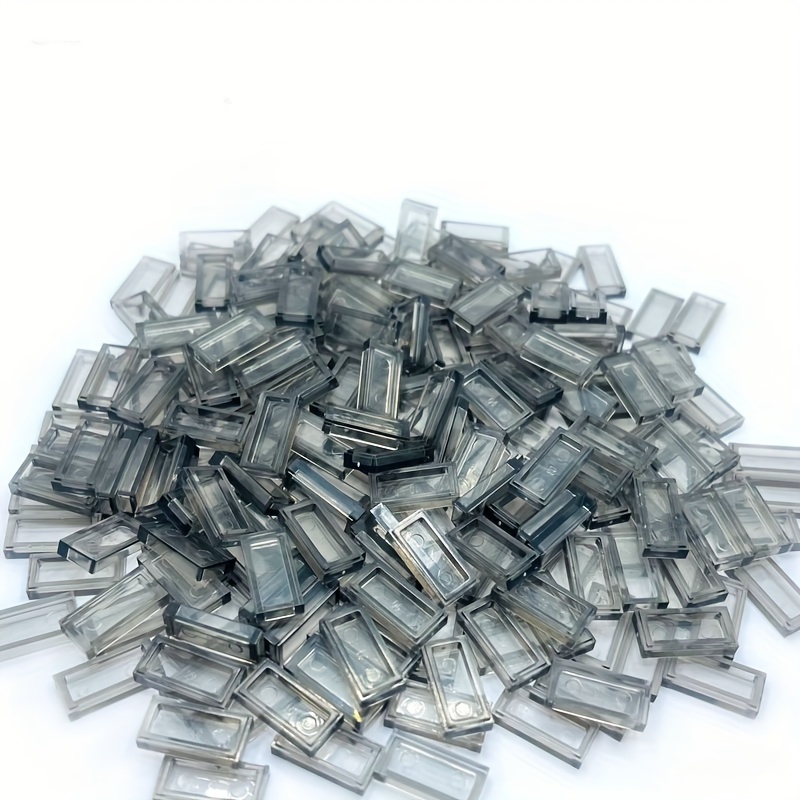100pcs Transparent Light Panels for Pixel Art, ABS Blocks Compatible