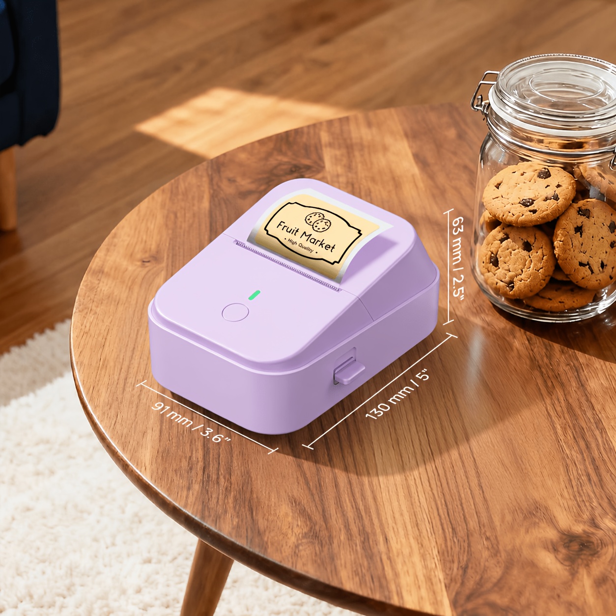 Thermal Label Maker - Wireless, Multiple Templates, No Ink Required, Perfect For Storage, Organization & School Supplies, Multiple Color Options