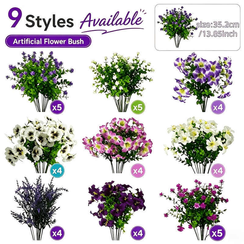 Image of 39pcs=this 9-color Simulation , Matching Of Multiple , Easily The Needs Of Floral Arrangement In Different Scenes. The Length Is