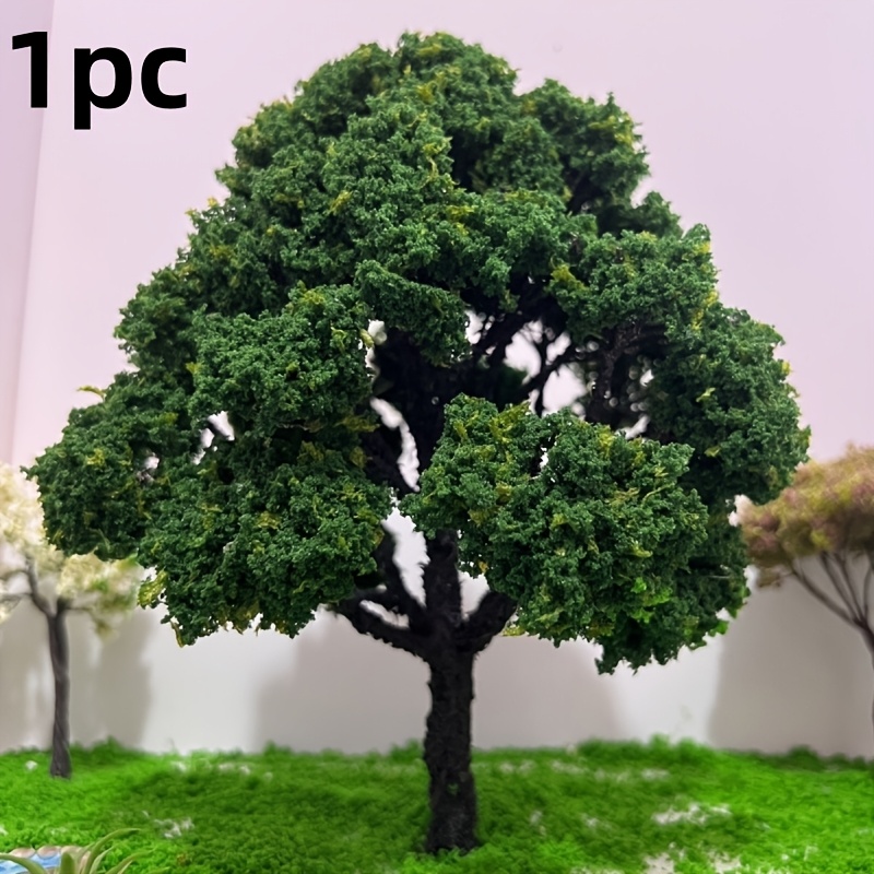 

1pc Miniature Tree Model For Diy Sand Table Landscaping - Mixed Colors, Plastic