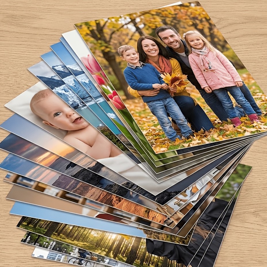 TEMU Print 10 Custom Photographs (7.62/10.16/12.7/15.24/17.78 Cm). Moments Into Memories! Covering Such As Family Gatherings, , , And Pet Growth.