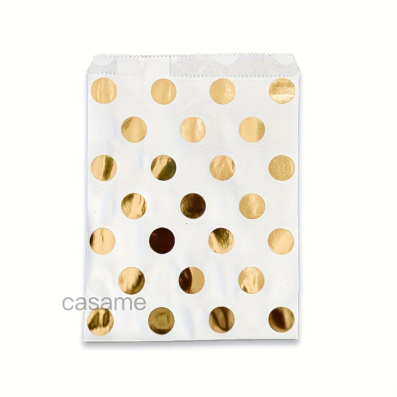 Image of 25pcs 13x18cm 5x7inch Gift Bags Candy Gift Wedding Decoration Bags, Bags, Retail Bags, Birthday Party Bags, Small Plain Brown Paper Bags Bulk