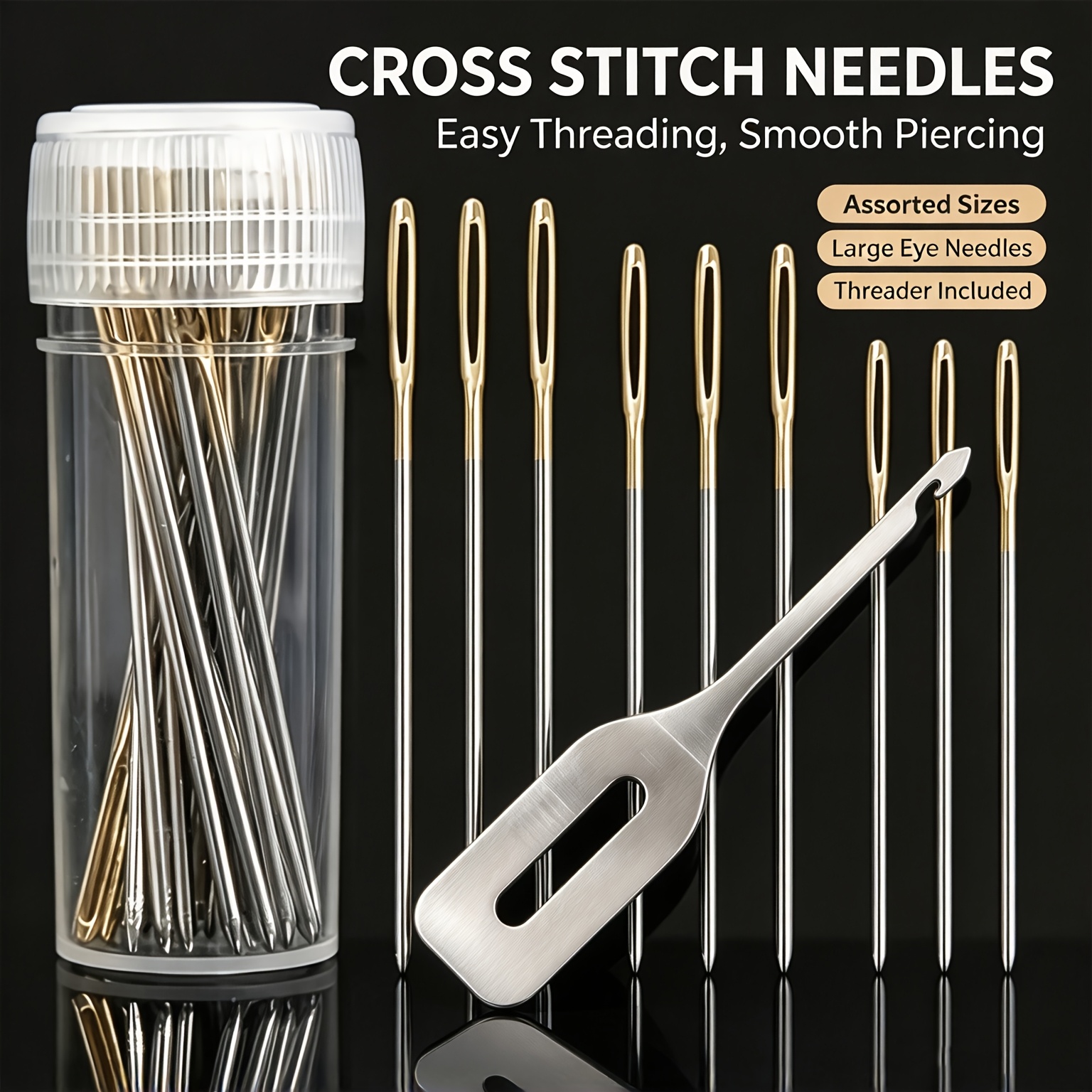 Multi-Specification Big Eye Cross Stitch Hand Sewing Needle Set