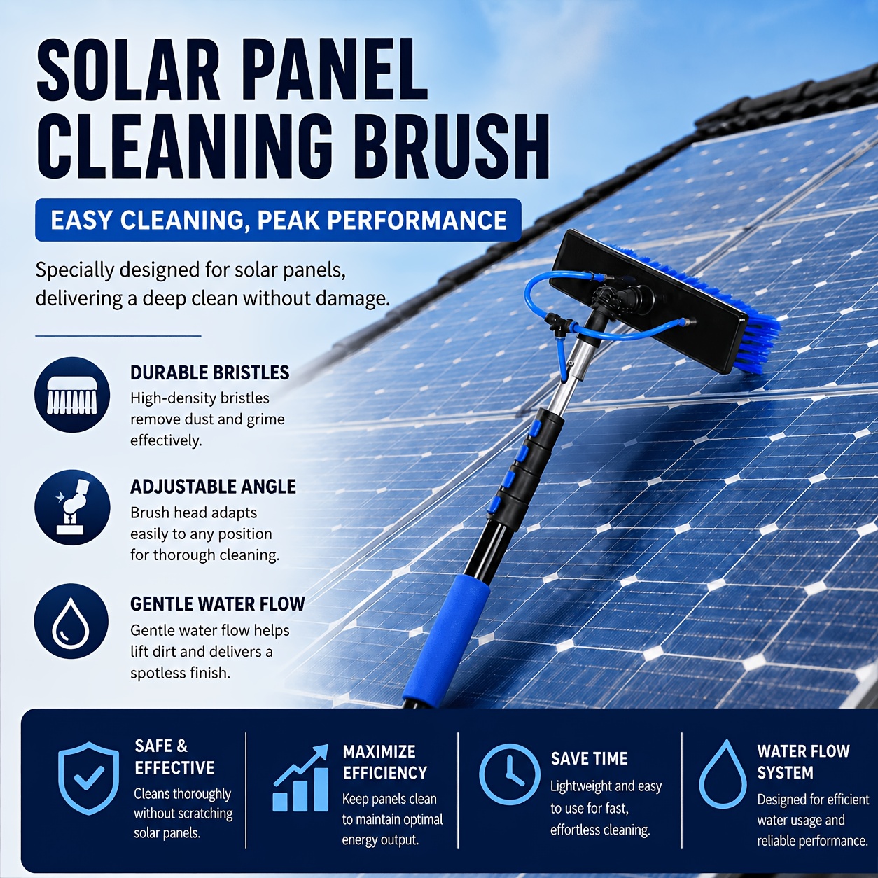 solar panel cleaning brush sold on Temu Philippines