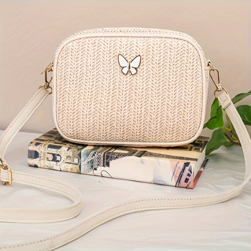 

Simple And Versatile Woven Bag, Fashionable And Casual Mobile Phone Bag, Small Square Bag Wallet, Suitable For Various Occasions