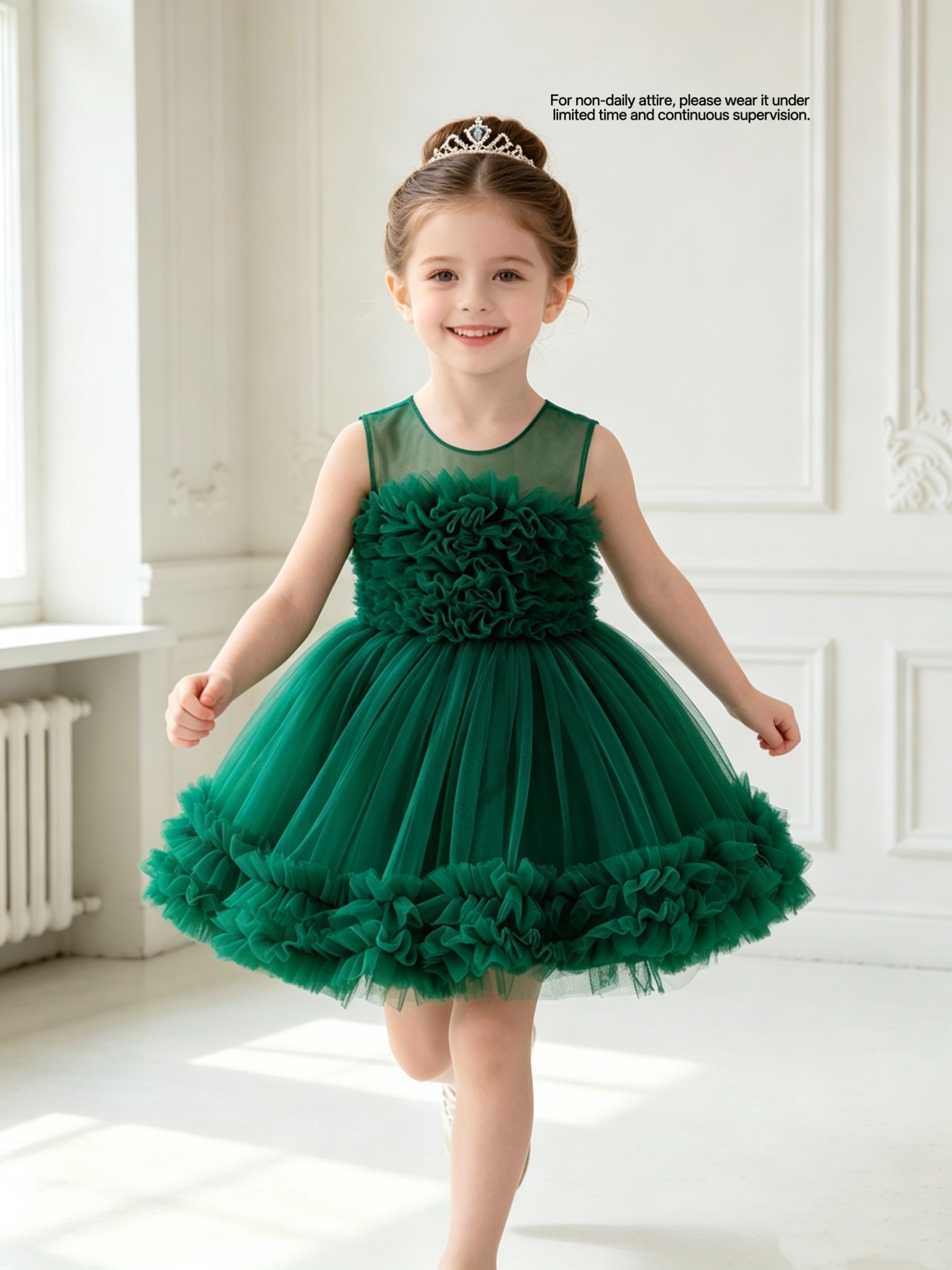 green tutu dress A-Line Sweetheart Neck Tulle Long Prom Dress, Green Tulle Long Evening US 8 / Blue Runs true to size Tutu Du Monde Girls Forest