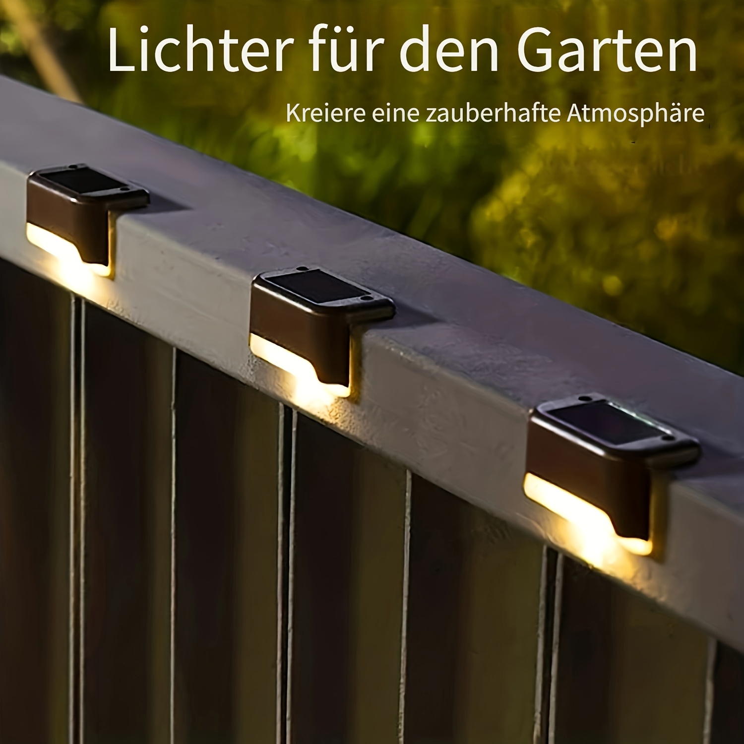 4/12er-pack solarbetriebene außen-treppenleuchten, solar- leuchten, außen-patioleuchten, solar-deckleuchten, solar-erdleuchten, solarbetriebene  - treppenbeleuchtung für  , treppe, patio, deck, hinterhof, weg