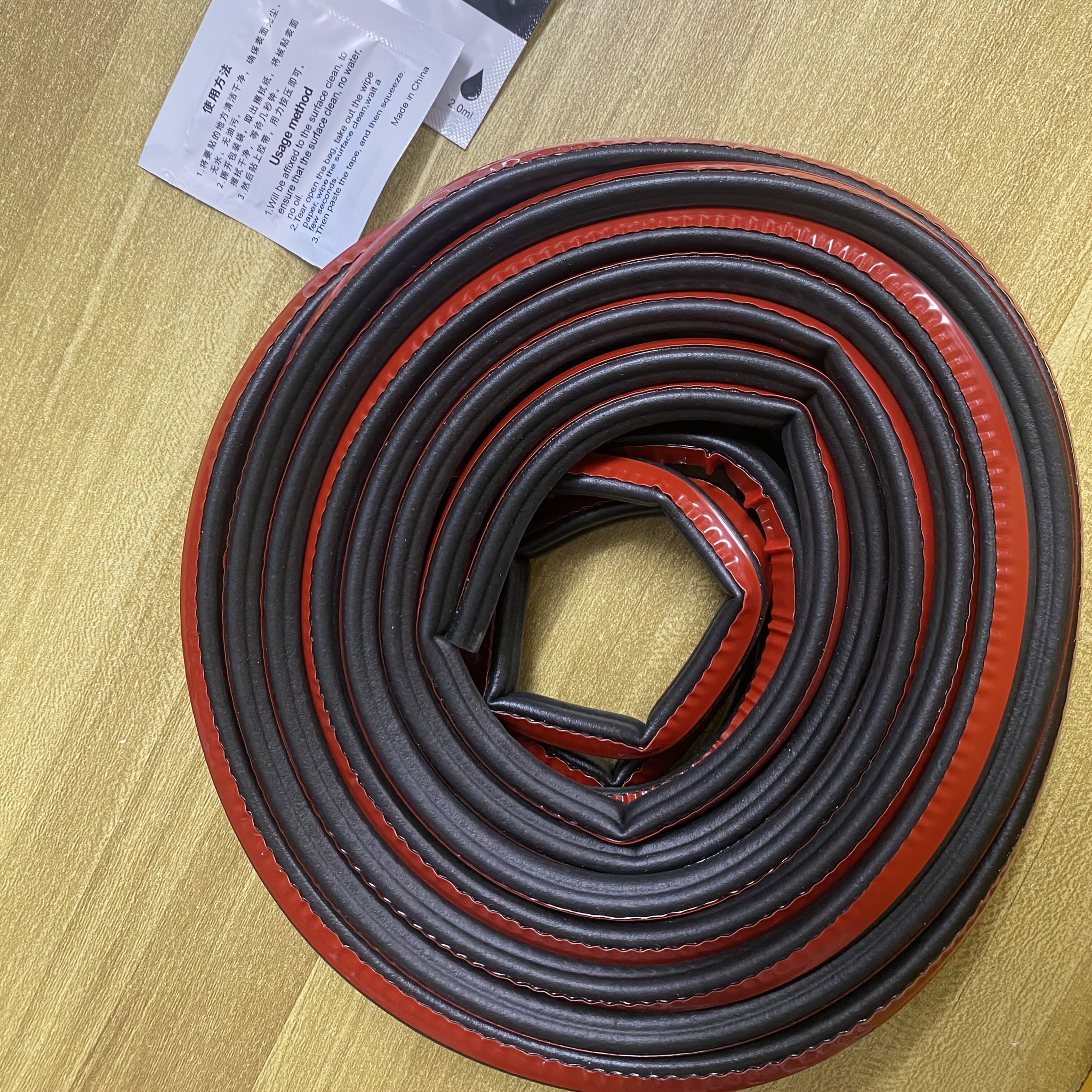 TEMU Universal Automotive Door Seal Strip For Double-swing Doors [32.81] Ft + Adhesive Aid, Self-adhesive Anti-noise Door And Window Seal Strip, For