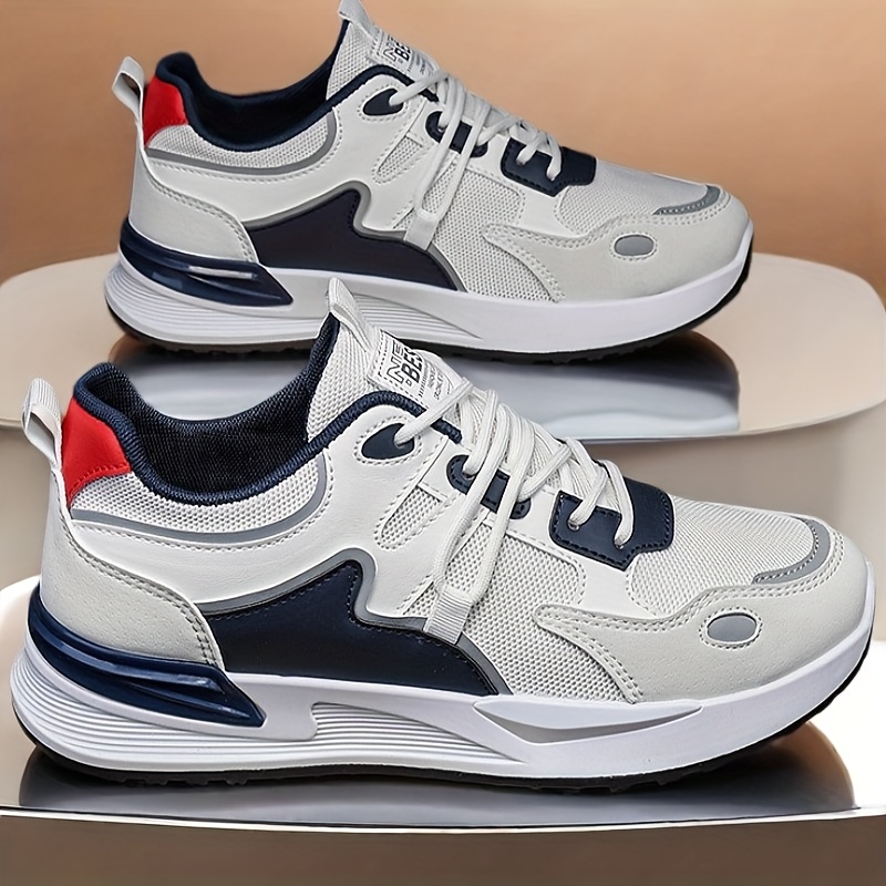 Alternative view of Zapatillas Casuales de Malla para Hombres Talla Grande, Zapatillas Deportivas Modernas y Versátiles, Zapatos de…