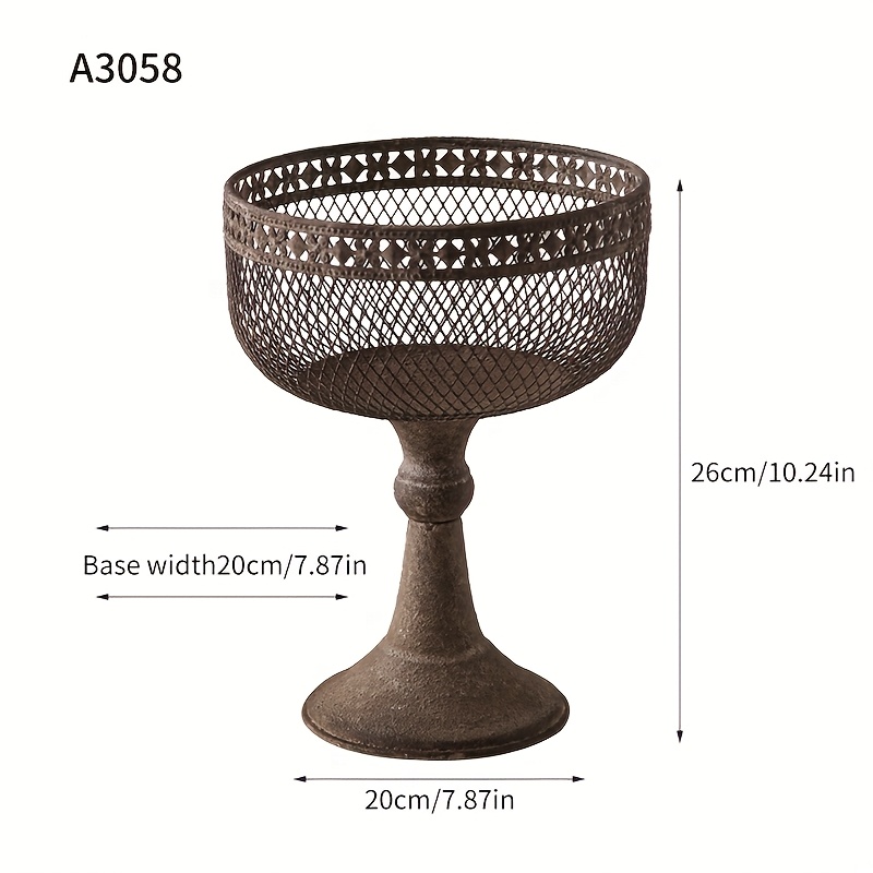 Distressed Iron Planter For Living Room, Dining Area, And Balcony Creative Decor B&b Courtyard Flower Pot