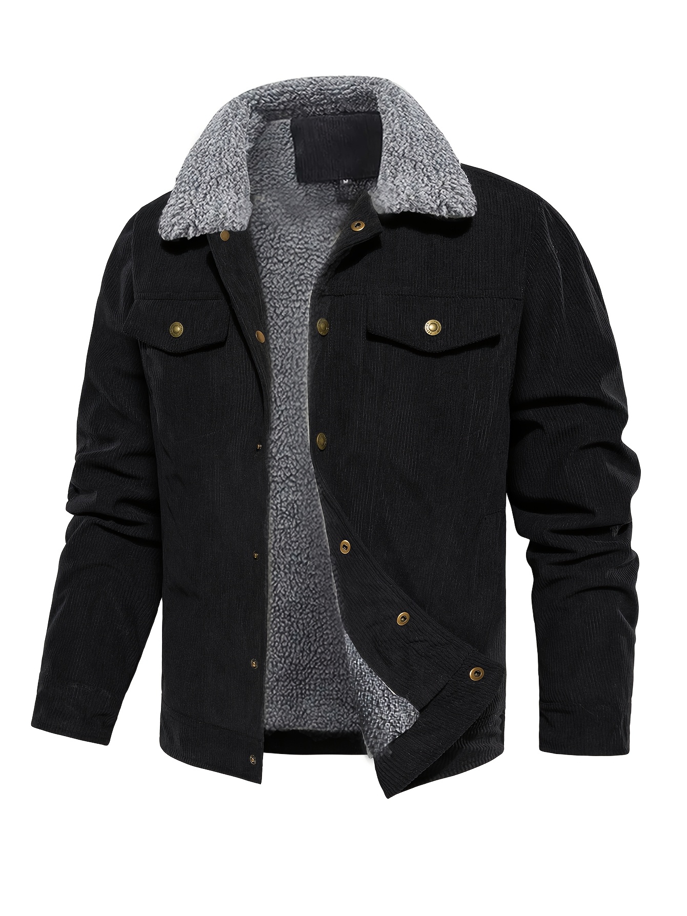 Fleece Jacket Lined Corduroy Jacket Men's Big Tall Sonoma