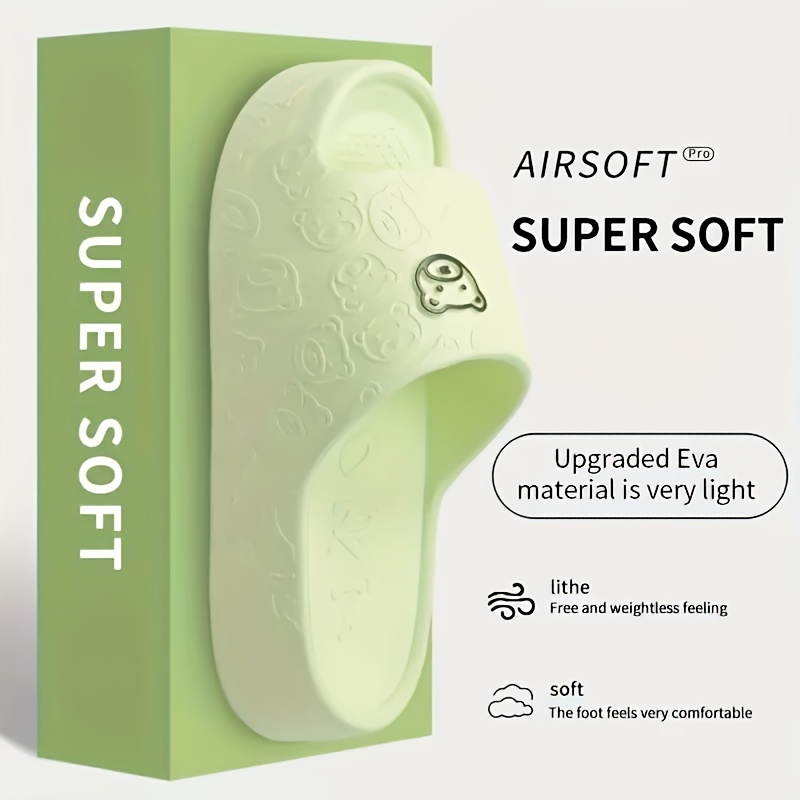 Little Bear Lady Slippers, Anti-slip Wear-resistant Quick-drying EVA Material, Multiple Colors Available