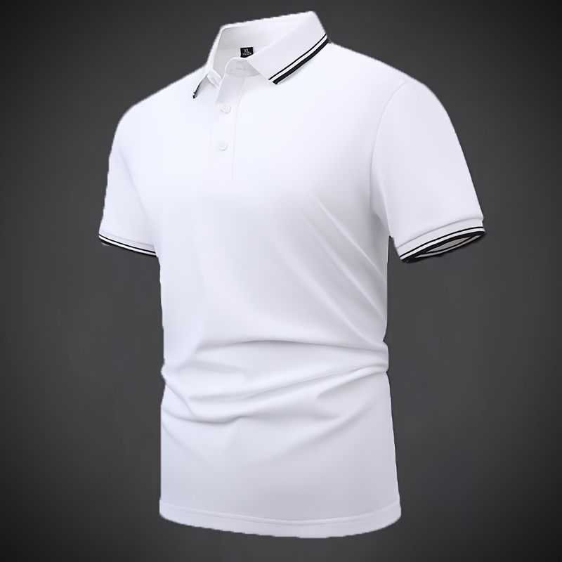 Men's Shirt Short Sleeve 2026 New Summer Lightweight Business T-Shirt Casual Collared Half-Sleeve