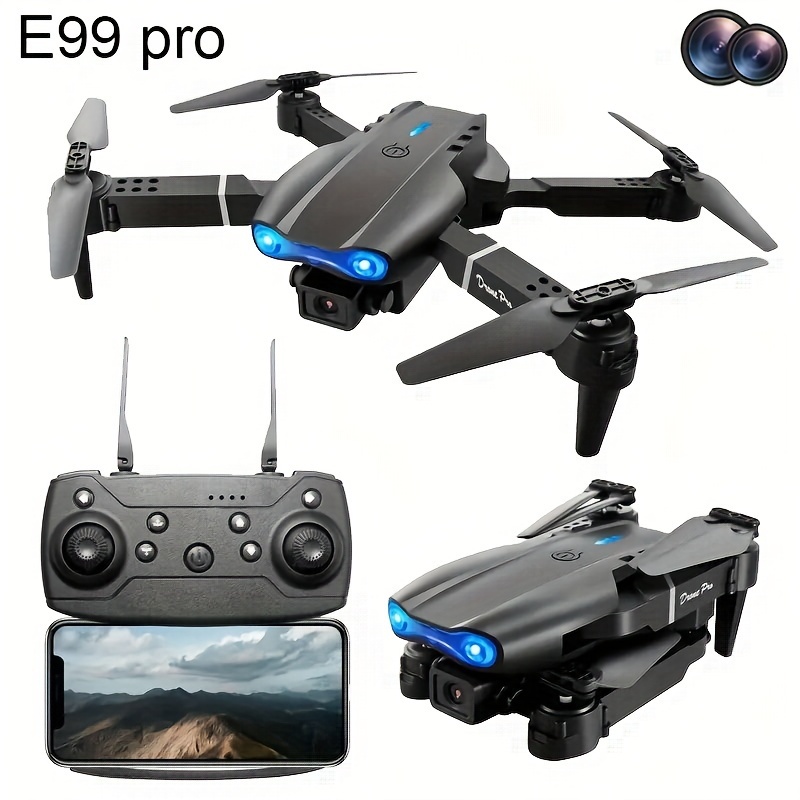 

Dual Battery Aerial Photography Drone E99pro K3 Dual Camera Height Holding Foldable Four-axis Remote Control Aircraft Suitable For Beginners Outdoor Remote Control Toys Christmas Halloween Gift