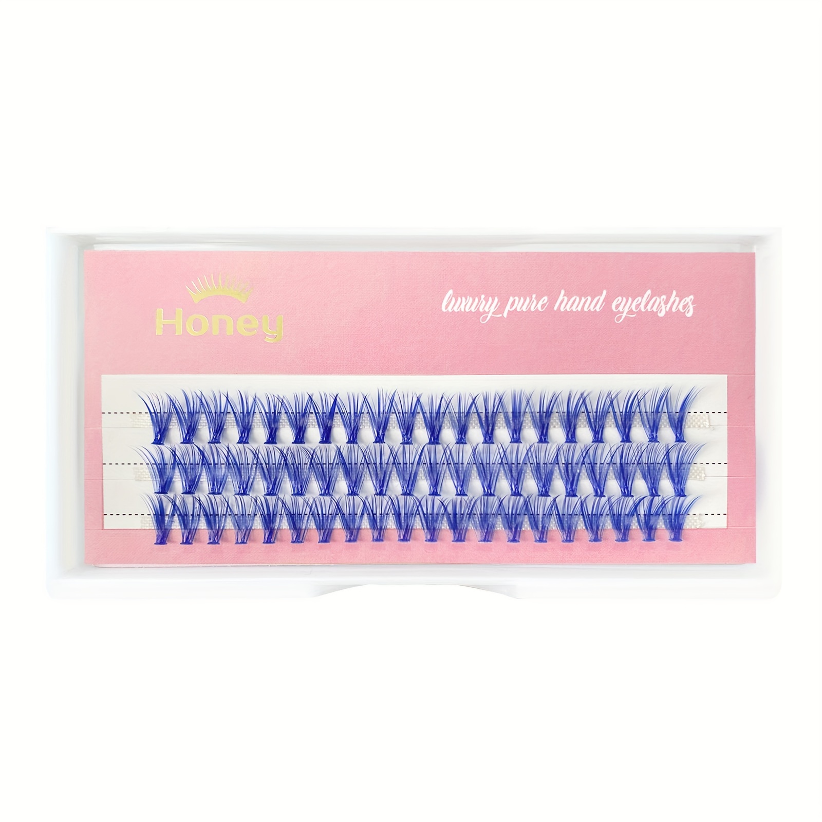 Summer Colorful Eyelashes, 60 Pairs Of False Eyelashes, Blue--activated Cluster Lashes, Purple And Blue Eyelashes For Concert Makeup, Diy Reusable Colored Eyelashes