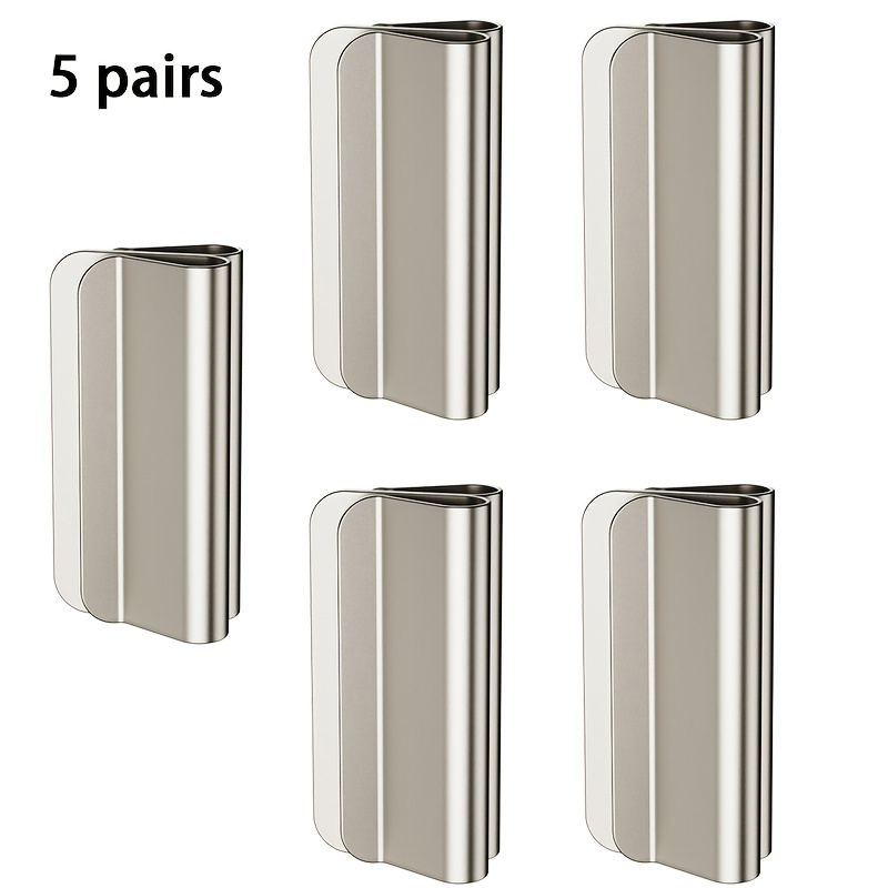 TEMU 1 Pair/2 Pair/3 Pair/4 Pair/5 Pair Magnetic Curtain , Suitable For Living Room, Kitchen And Bathroom Curtain, Curtain Leakage Proof, Free