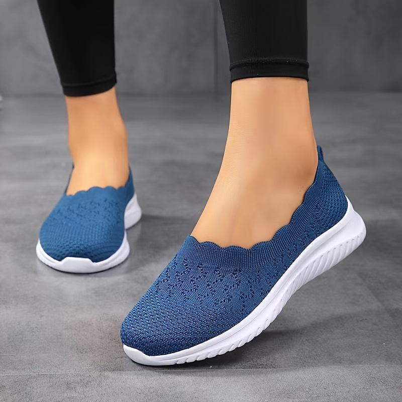 nsendm Female Shoes Adult Shoes for Women Casual Comfortable Socks Shoes  Breathable Plus Size Lightweight Running Shoes Womens Dress Casual Shoes  Blue