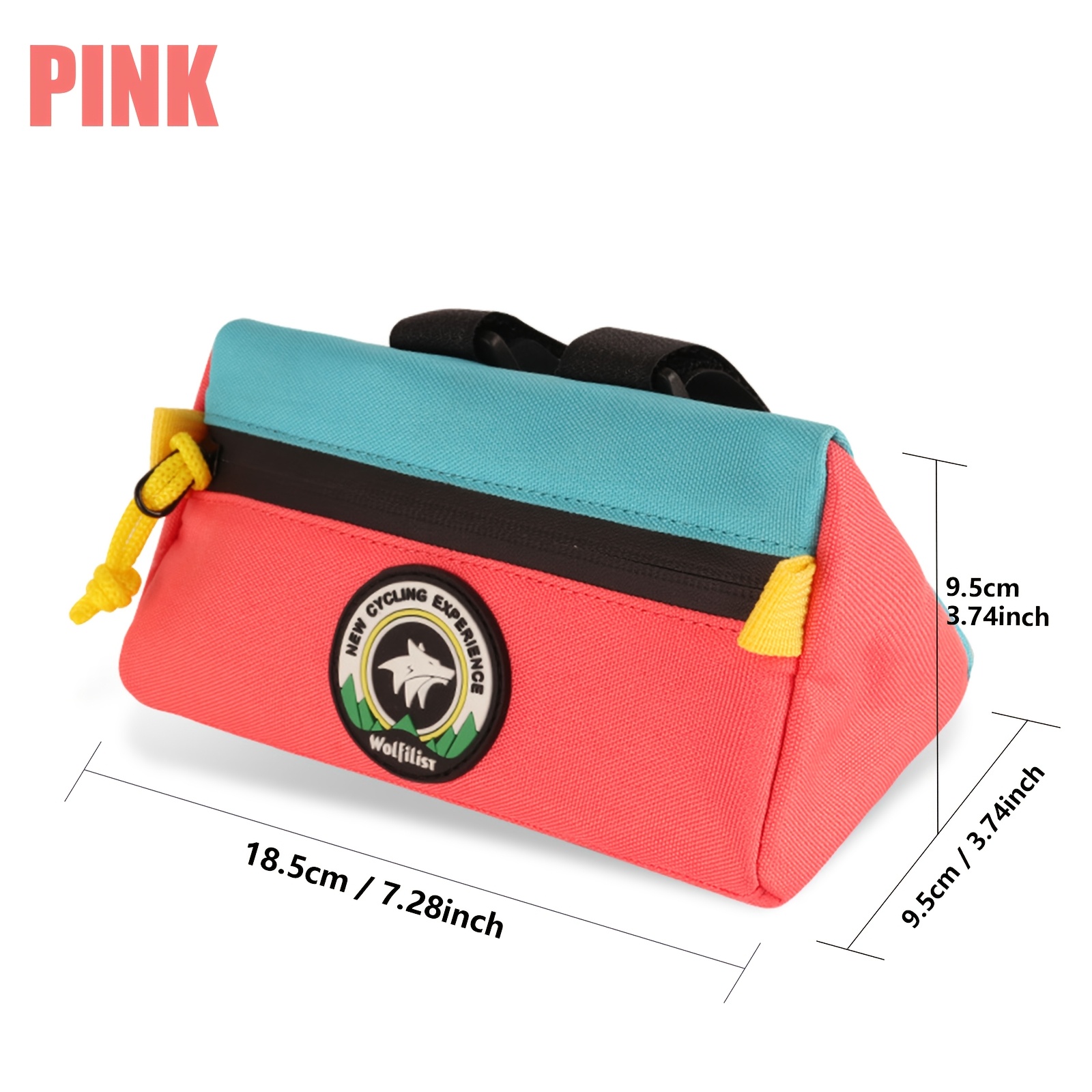 Image of Wolfilist Bike Handlebar Bag, Bike Basket Front Bag Bicycle Triangle Bag Bicycle Accessories For Commuter Bike