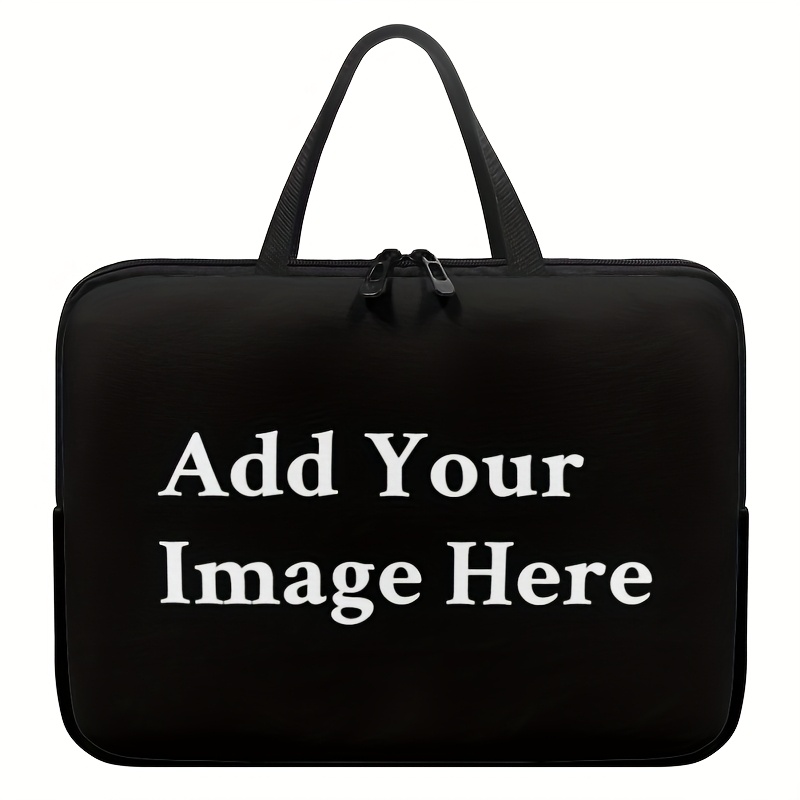 TEMU 1pc Personalized Photo/ Image Laptop Case Compatible With 15/17-inch /, & - Add Your Own Picture, Zipper Cover, Lightweight Computer Sleeve For