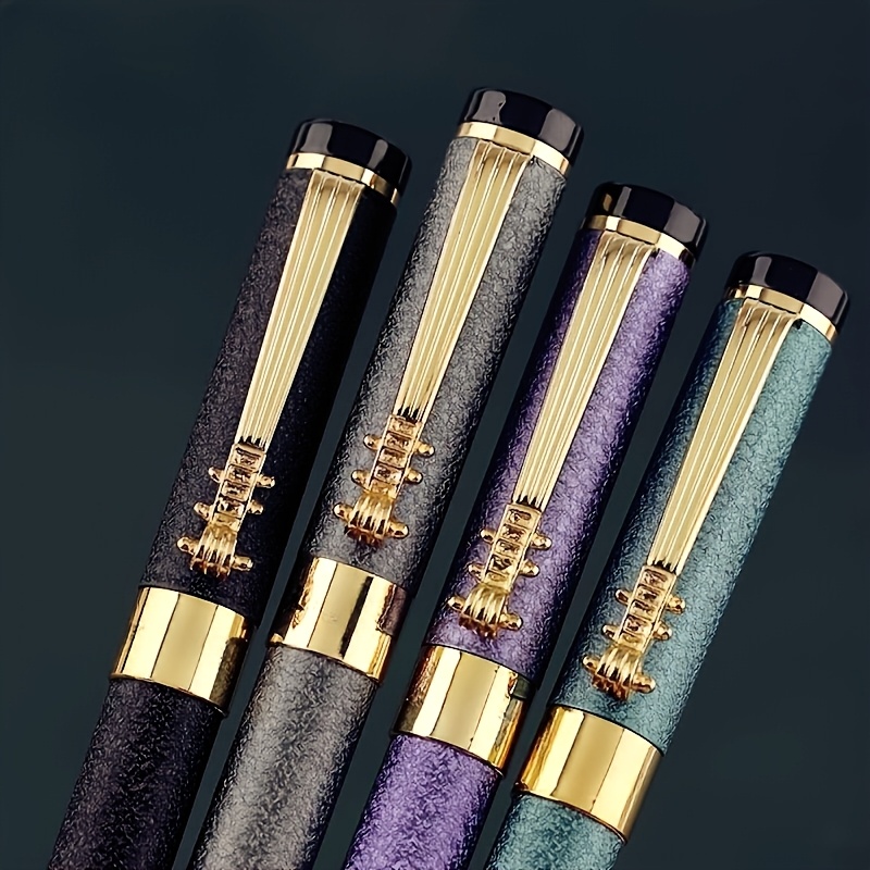 Image of Set Of 4 High-end Elegant Business Ballpoint Pens, Ballpoint Pens, Luxury Writing And Calligraphy Pens, Smooth Writing, Heavy