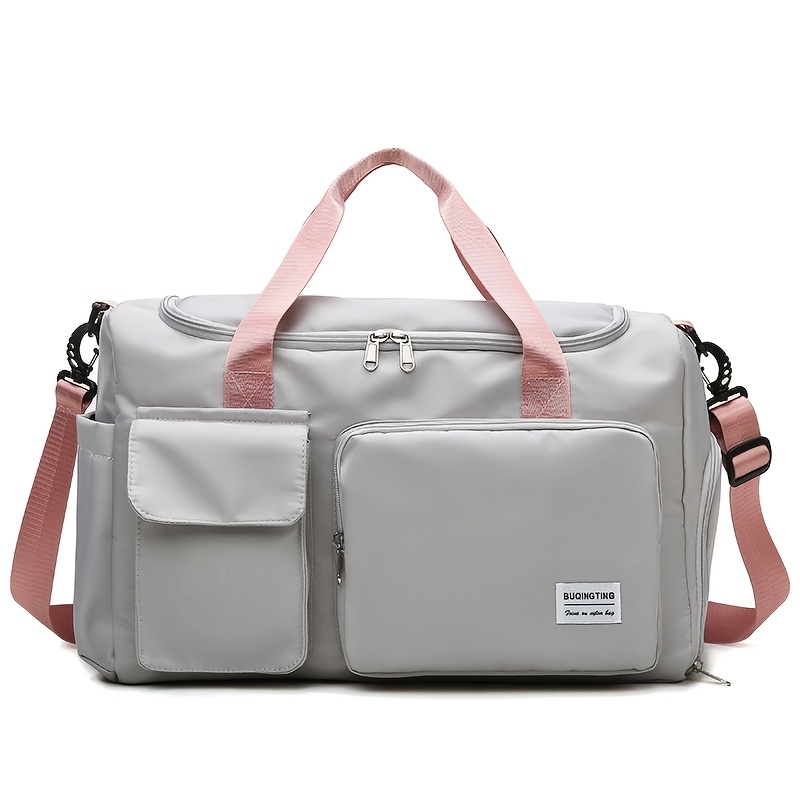 TEMU Double Pouch Travel Bag Single Shoulder Crossbody Multi-functional Luggage Bag Backpack Fashion Trendy Women's Backpack