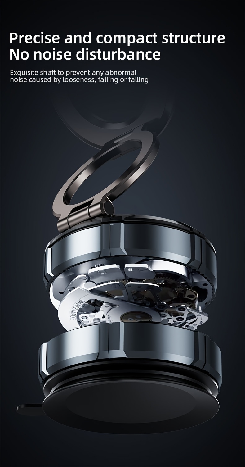 car metal magnetic suction cup universal vacuum adsorption automatic suction pad dashboard foldable rotatable multi function phone holder for navigation Product details 9