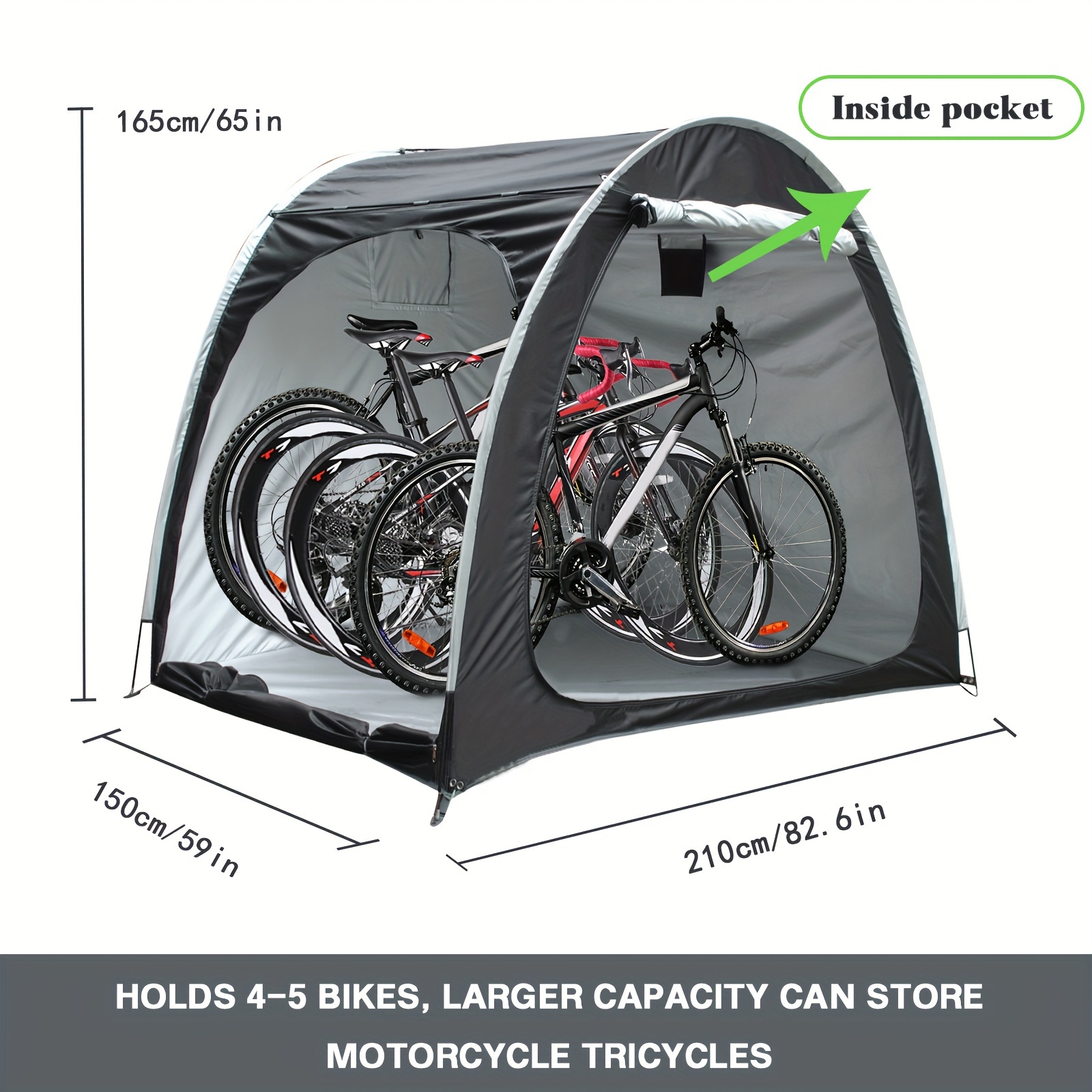 bike cover storage shed tent outdoor portable bicycle Temu